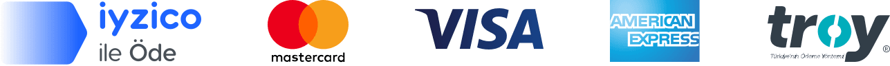 iyzico ile Öde — Mastercard, Visa, American Express ve troy ile güvenli ödeme
