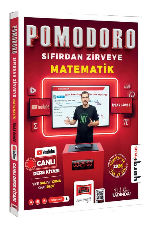Yargı Yayınları Pomodoro Sıfırdan Zirveye KPSS ALES DGS MEB-AGS TYT-AYT Matematik Canlı Ders Kitabı