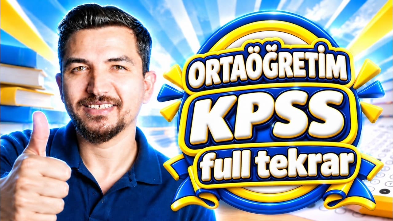 Ortaöğretim KPSS'de Matematik Netini Artıran Son Tekrar!- İlyas Güneş