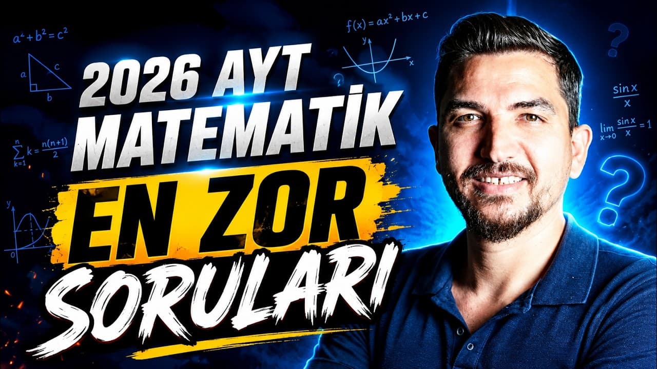 2026 YKS AYT'DE BU SORULAR GELDİ - HAZIRLANIN!  2027 TAYFA-İLYAS GÜNEŞ