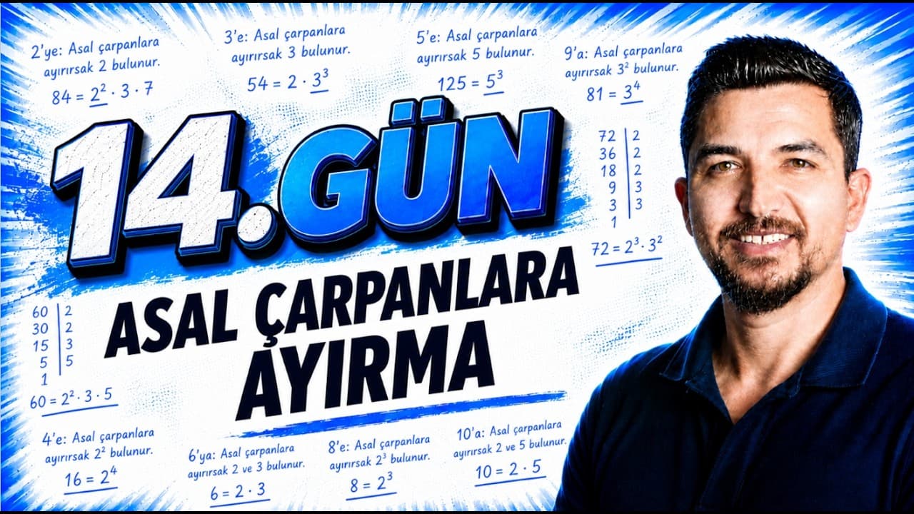 2027 İlyas Güneş I TYT Matematik Kampı 14. Gün 1. Ders | Asal Çarpanlara Ayırma Konu Anlatımı