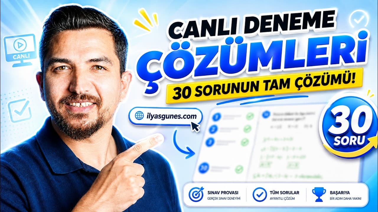 Türkiye Geneli KPSS Matematik Deneme-1 | 30 Soru Tam Çözüm