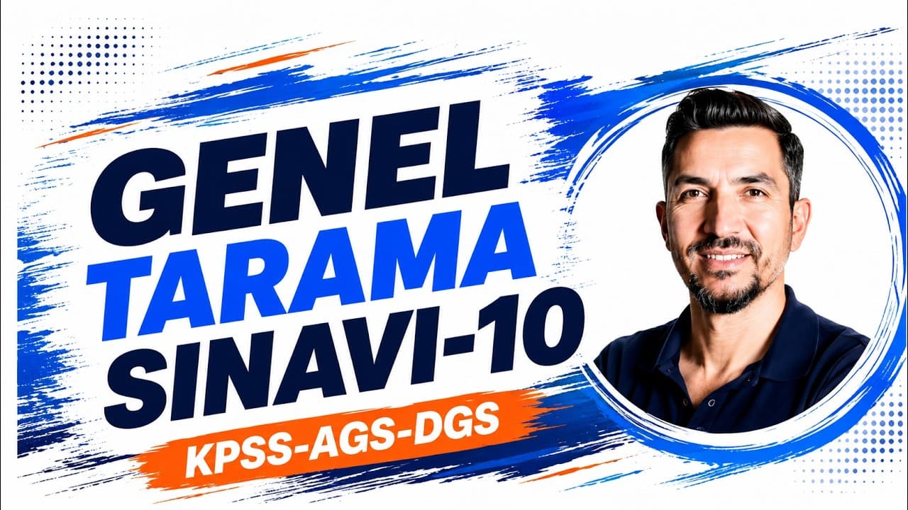 KPSS-AGS-DGS MATEMATİK TARAMA-10- İLYAS GÜNEŞ