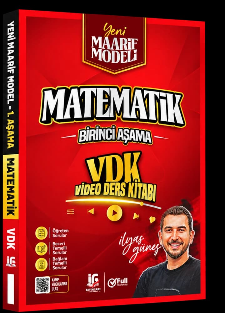 Yeni Maarif Modeli Matematik Birinci Aşama Video Ders Kitabı, kapak